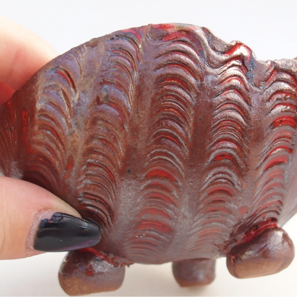 Keramická Skořápka 10 x 10 x 8 cm , barva hnědá