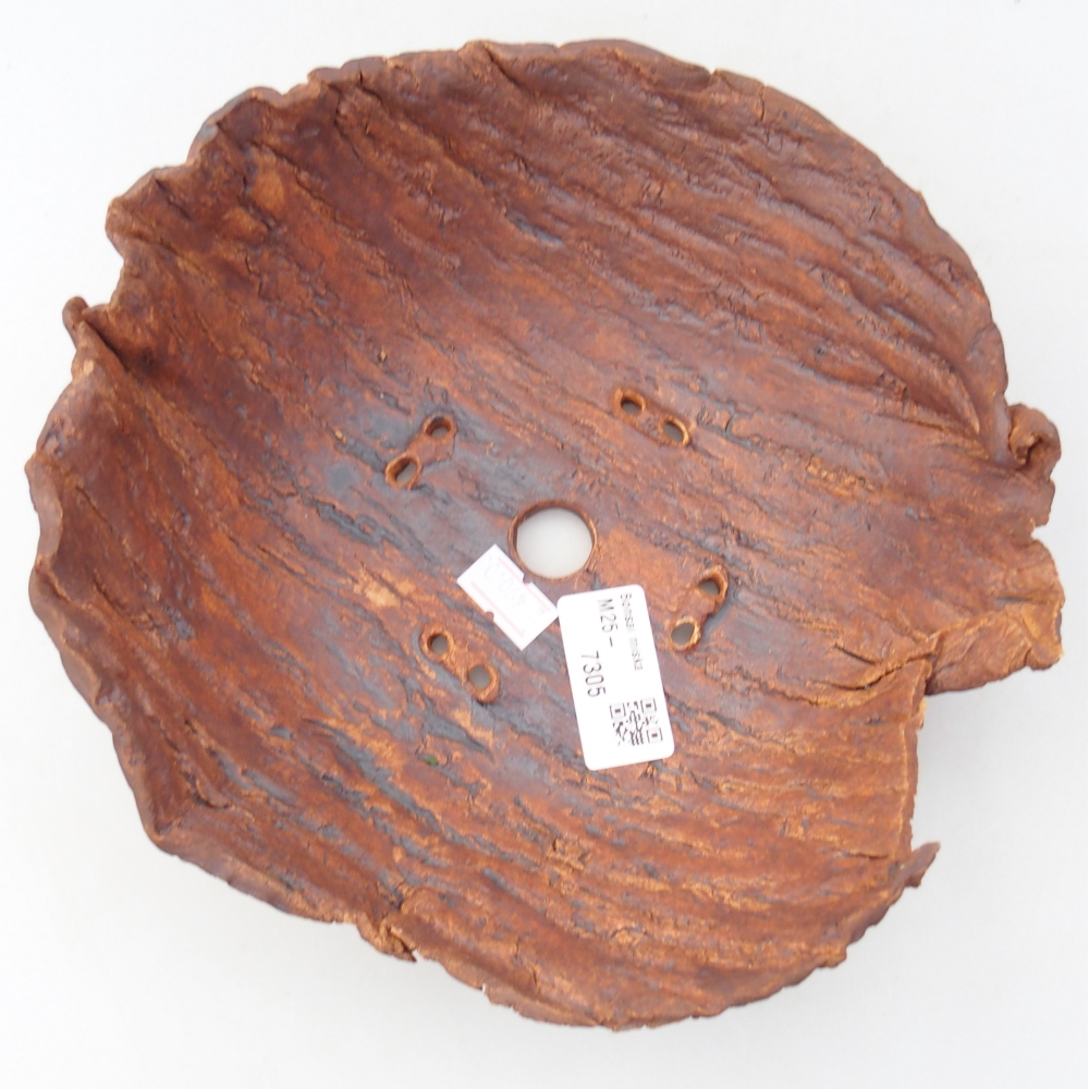 Keramická Skořápka  20 x 20 x 8 cm , barva hnědá