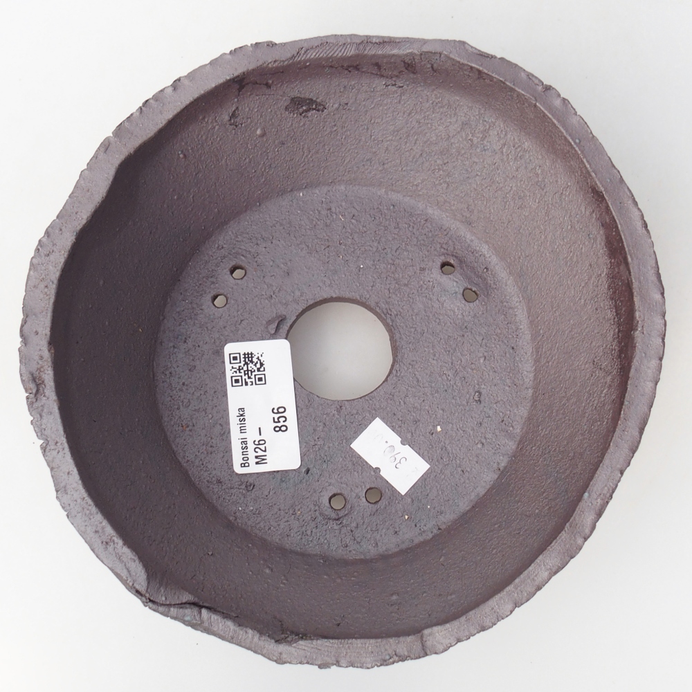 Keramická bonsai miska 17 x 16,5 x 6 cm, barva kovová