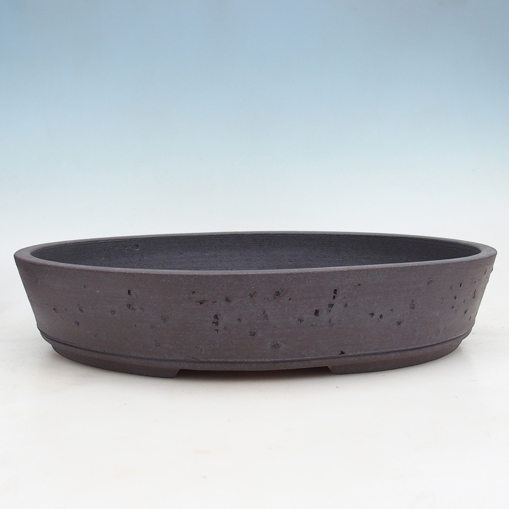 Bonsai miska 39 x 31,5 x 7,5 cm , barva hnědá