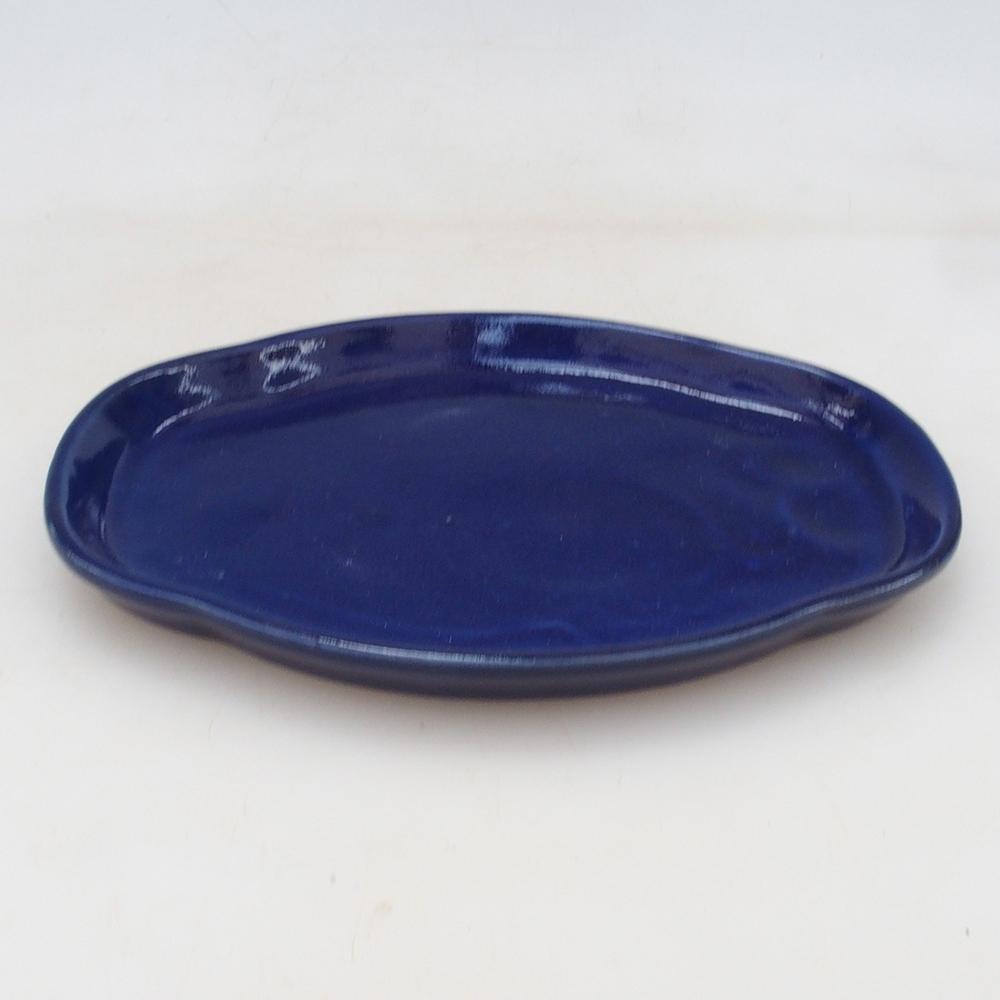 Keramická podmiska H75 - 18,5 x 13 x 1,5 cm - modrá