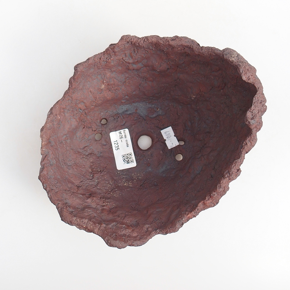 Keramická Skořápka 19 x 17 x 16 cm , barva hnědá