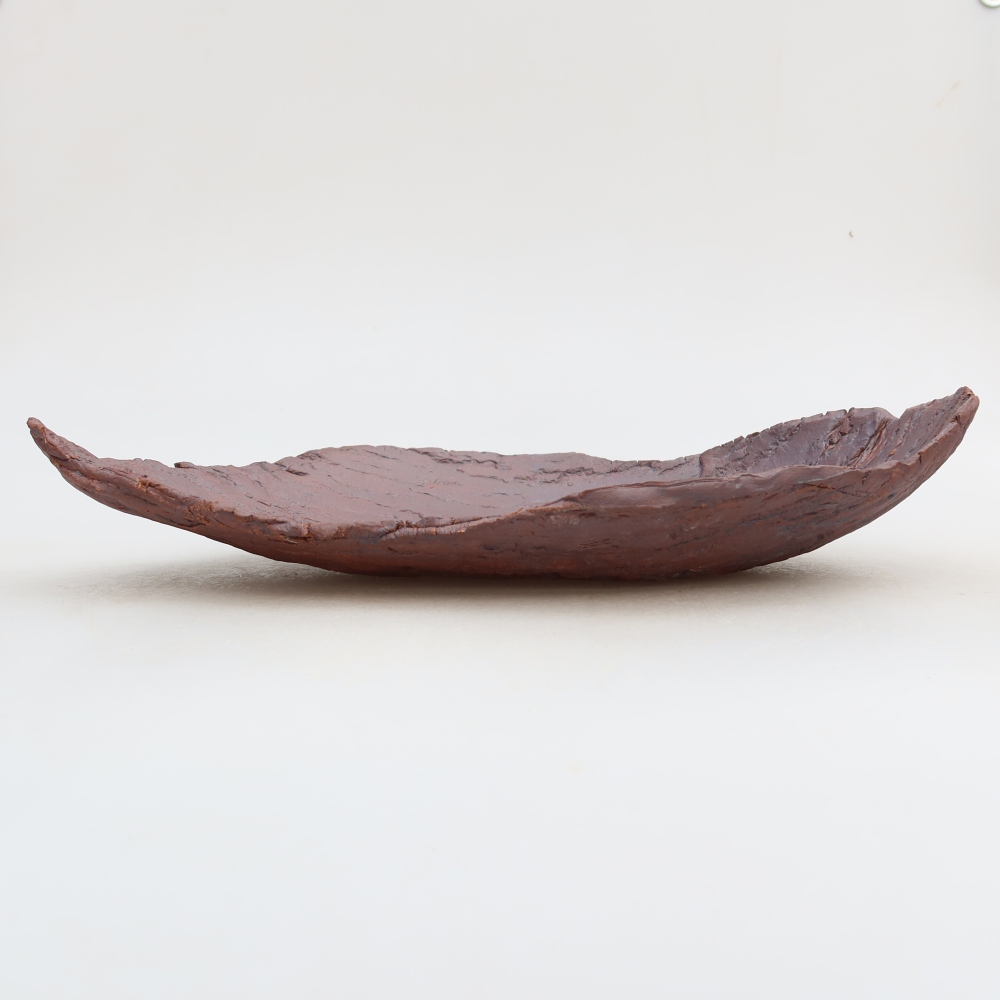Keramická Skořápka  30,5 x 19 x 6 cm , barva hnědá