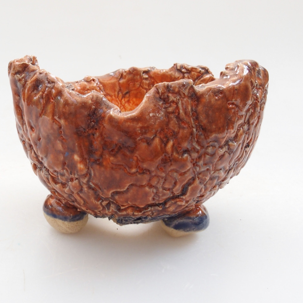 Keramická Skořápka  8 x 7,5 x 6 cm , barva hnědá