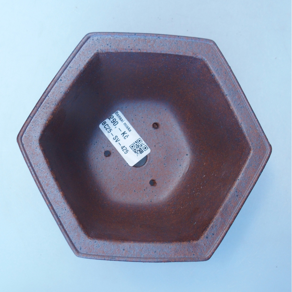 Miska 15,5 x 14 x 8 cm barva hnědá