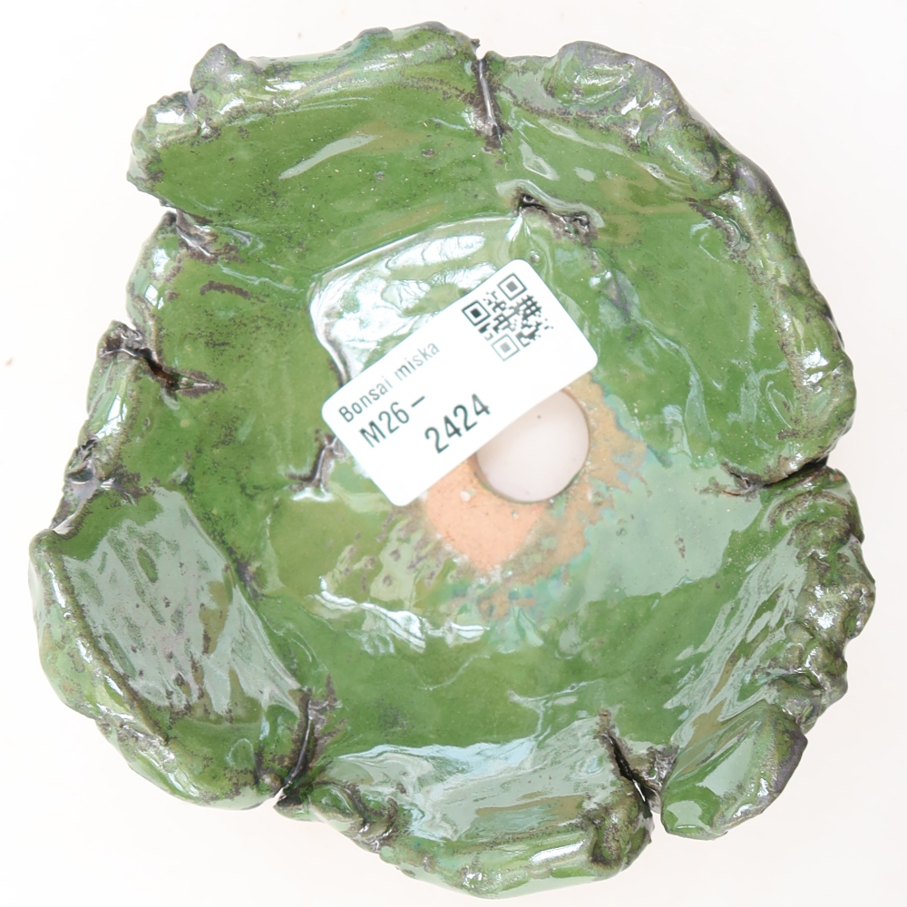 Keramická Skořápka  12 x 11 x 6,5 cm , barva zelená