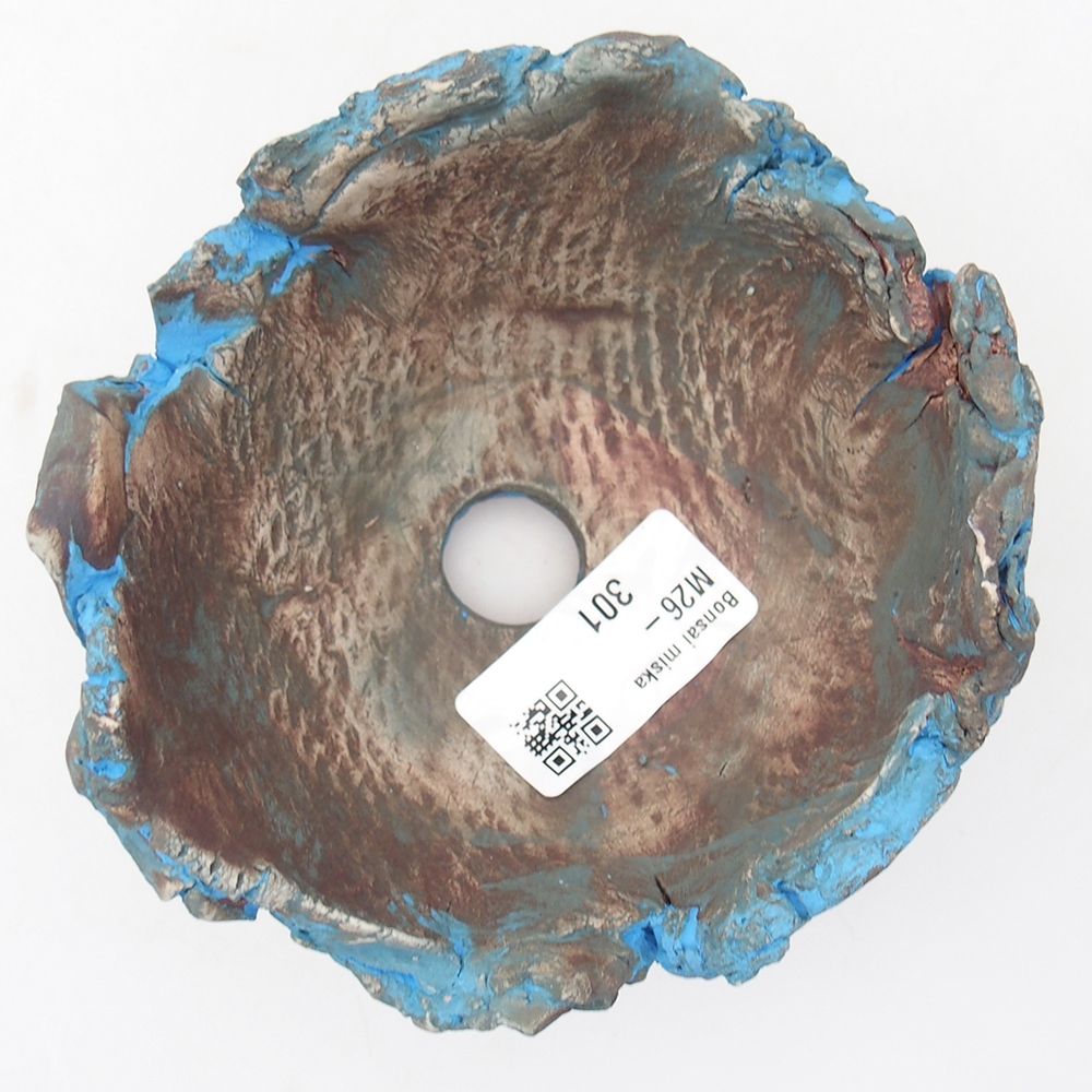 Keramická Skořápka  11 x 11 x 6,5 cm , barva modrá