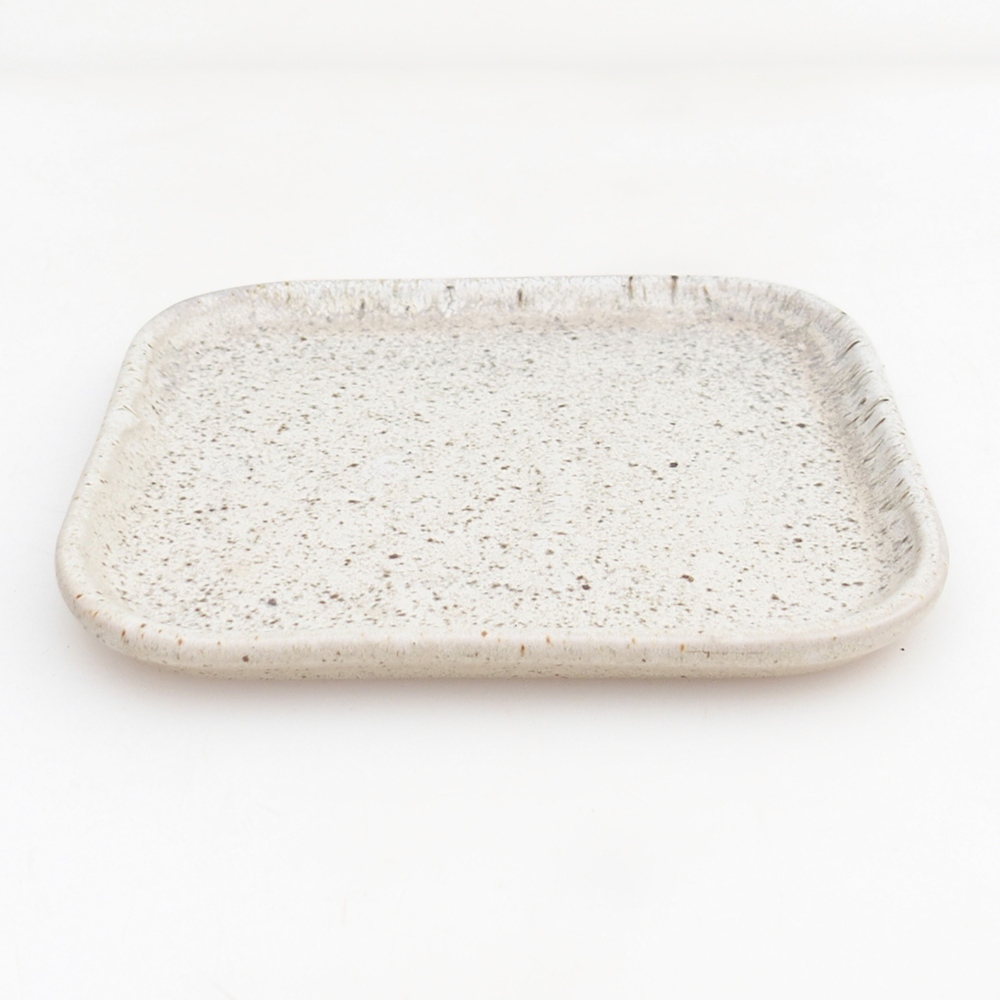 Keramická podmiska H38 - 12,5 x 10,5 x 1 cm - béžová