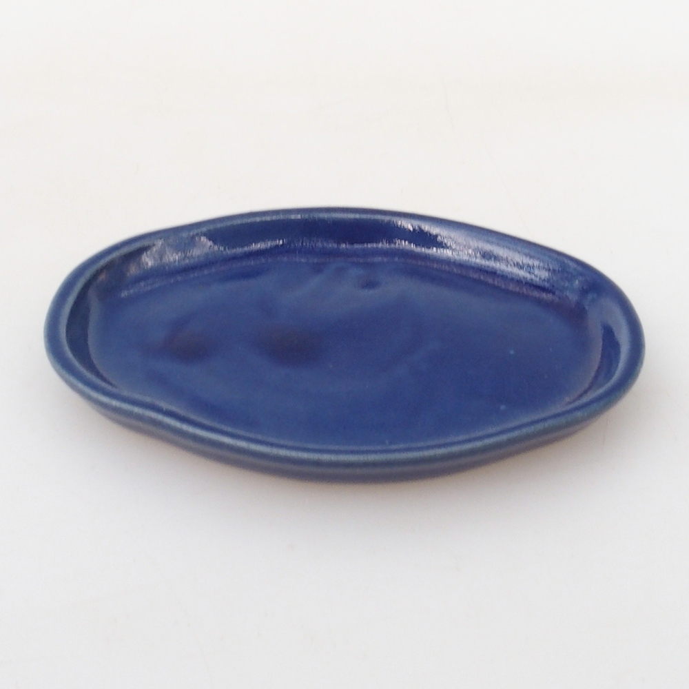 Keramická podmiska H05 -11 x 8,5 x 1 cm  - modrá