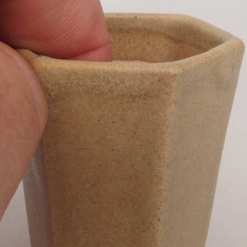 Mini bonsai miska 4 x 3,5 x 5,5 cm, barva hnědá