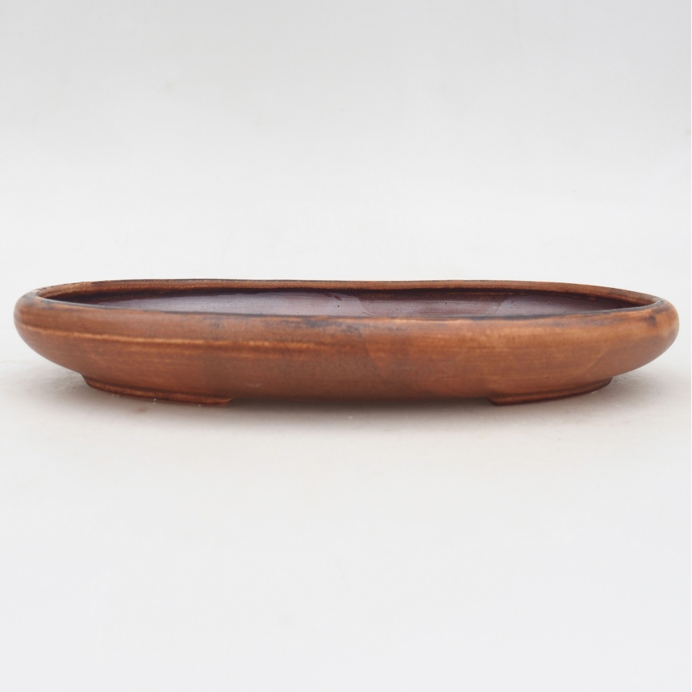 Keramická bonsai miska 22 x 17 x 3 cm, barva růžová