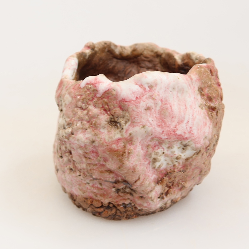Keramická Skořápka  4,5 x 4,5 x 5 cm , barva růžová