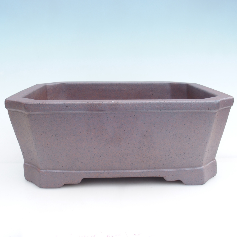 Keramická bonsai miska 33 x 26 x 12,5 cm, barva kovová