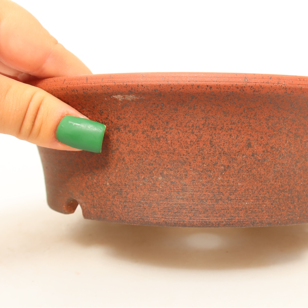 Keramická Skořápka  19 x 19 x 5,5 cm , barva cihlová