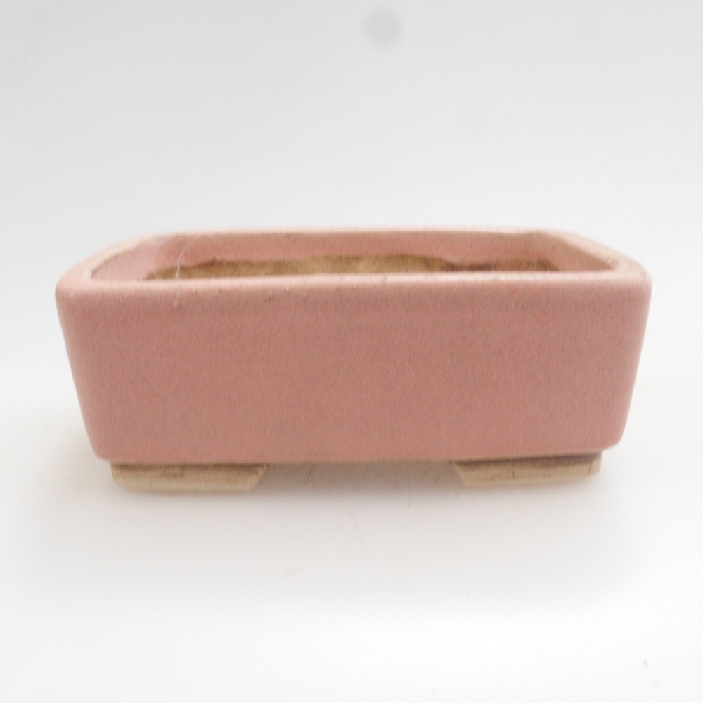 Keramická bonsai miska 9,5 x 8 x 3,5 cm, barva růžová