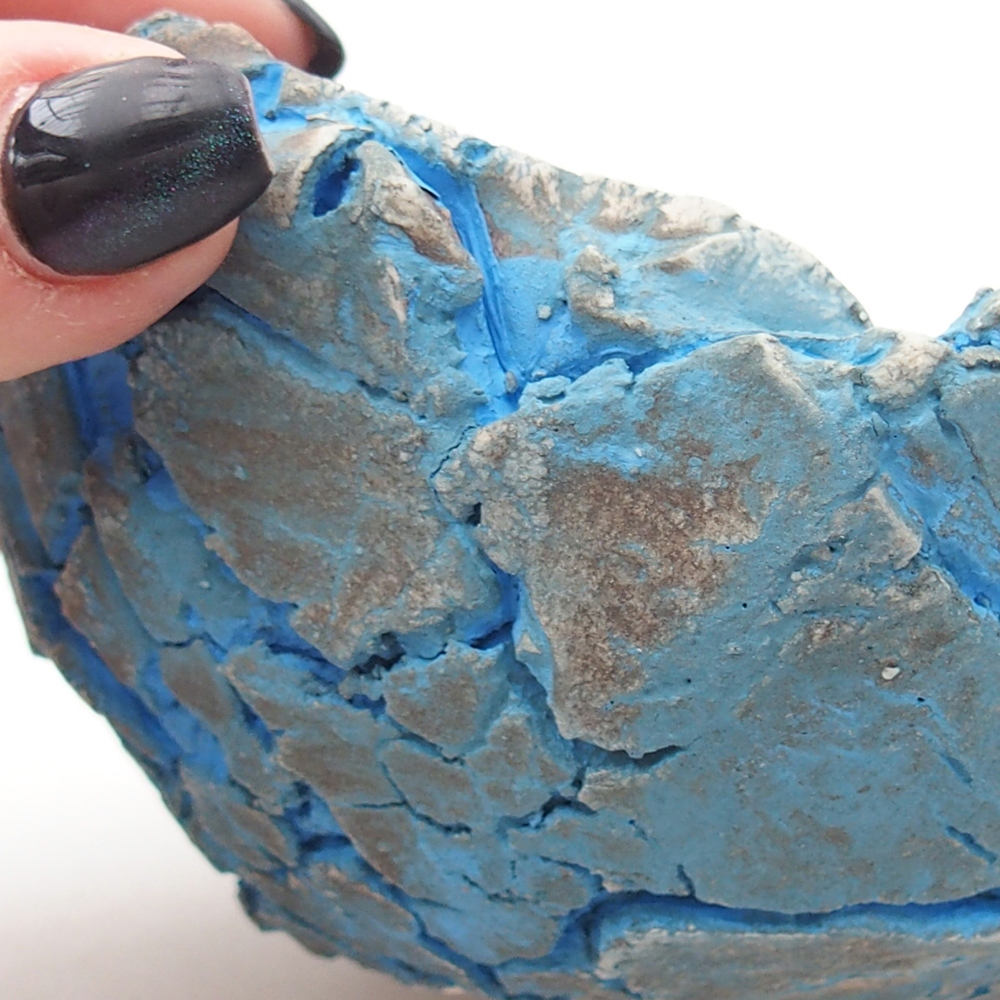 Keramická Skořápka  11 x 11 x 6,5 cm , barva modrá