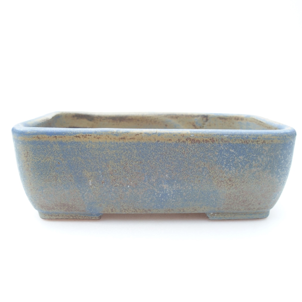 Keramická bonsai miska 16 x 11 x 5,5 cm, barva modrá