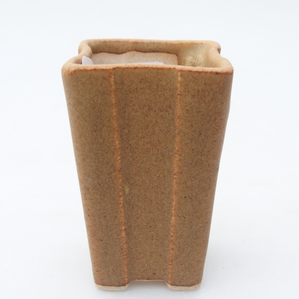 Mini bonsai miska 3,5 x 3,5 x 5,5 cm, barva hnědá