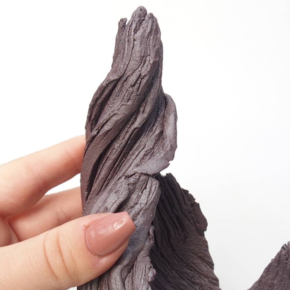 Keramická Skořápka 8,5 x 8 x 14,5 cm , barva kovová