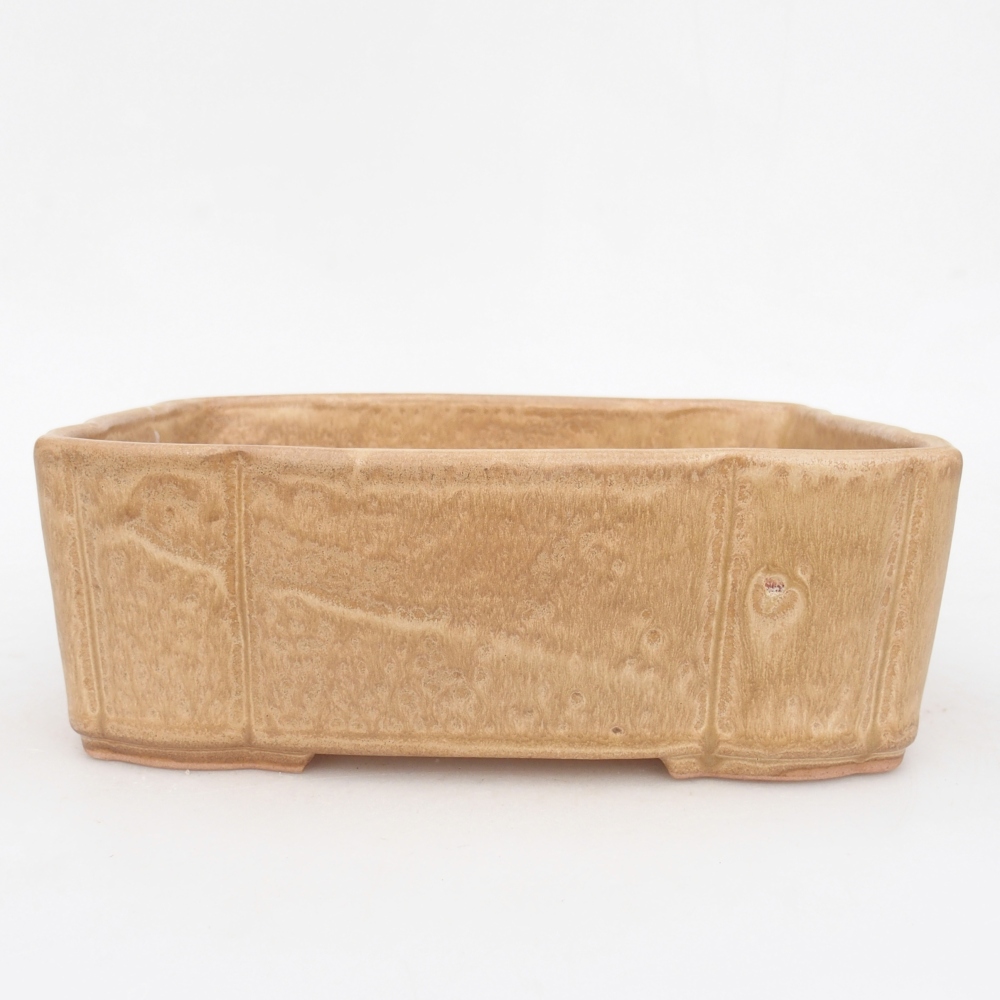 Keramická bonsai miska 20 x 17,5 x 7 cm, barva béžová