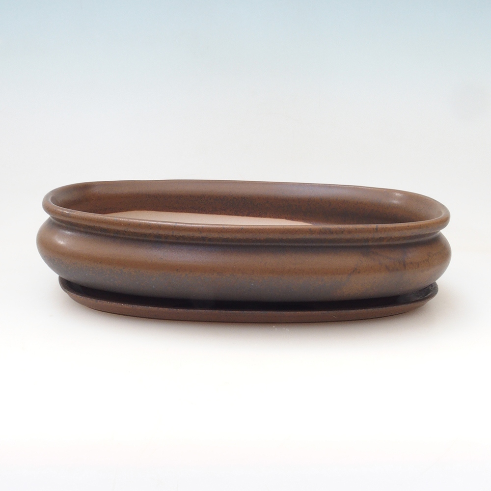 Bonsai miska + podmiska H15 - 25,5x17,5x6 cm.