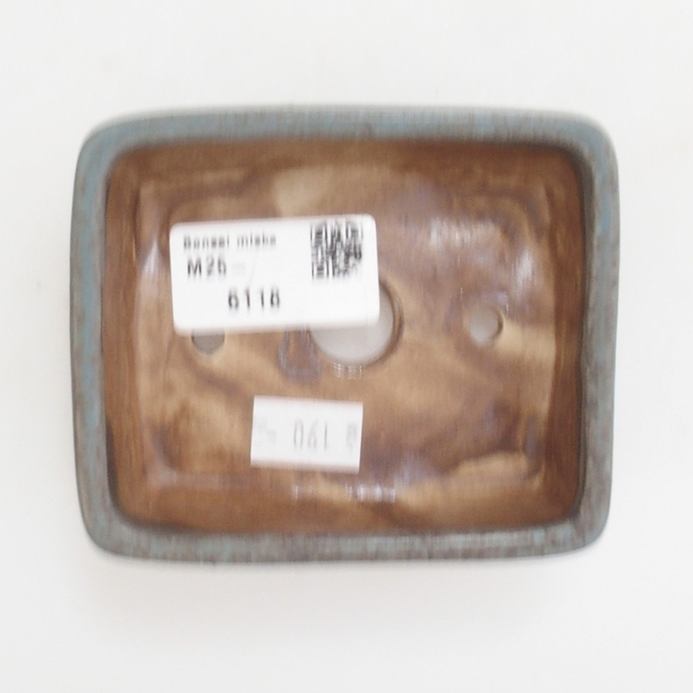 Keramická bonsai miska 9,5 x 8 x 3,5 cm, barva modrá