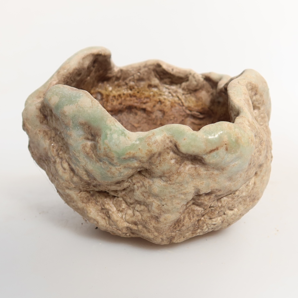 Keramická Skořápka  8 x 7 x 5,5 cm , barva zelená
