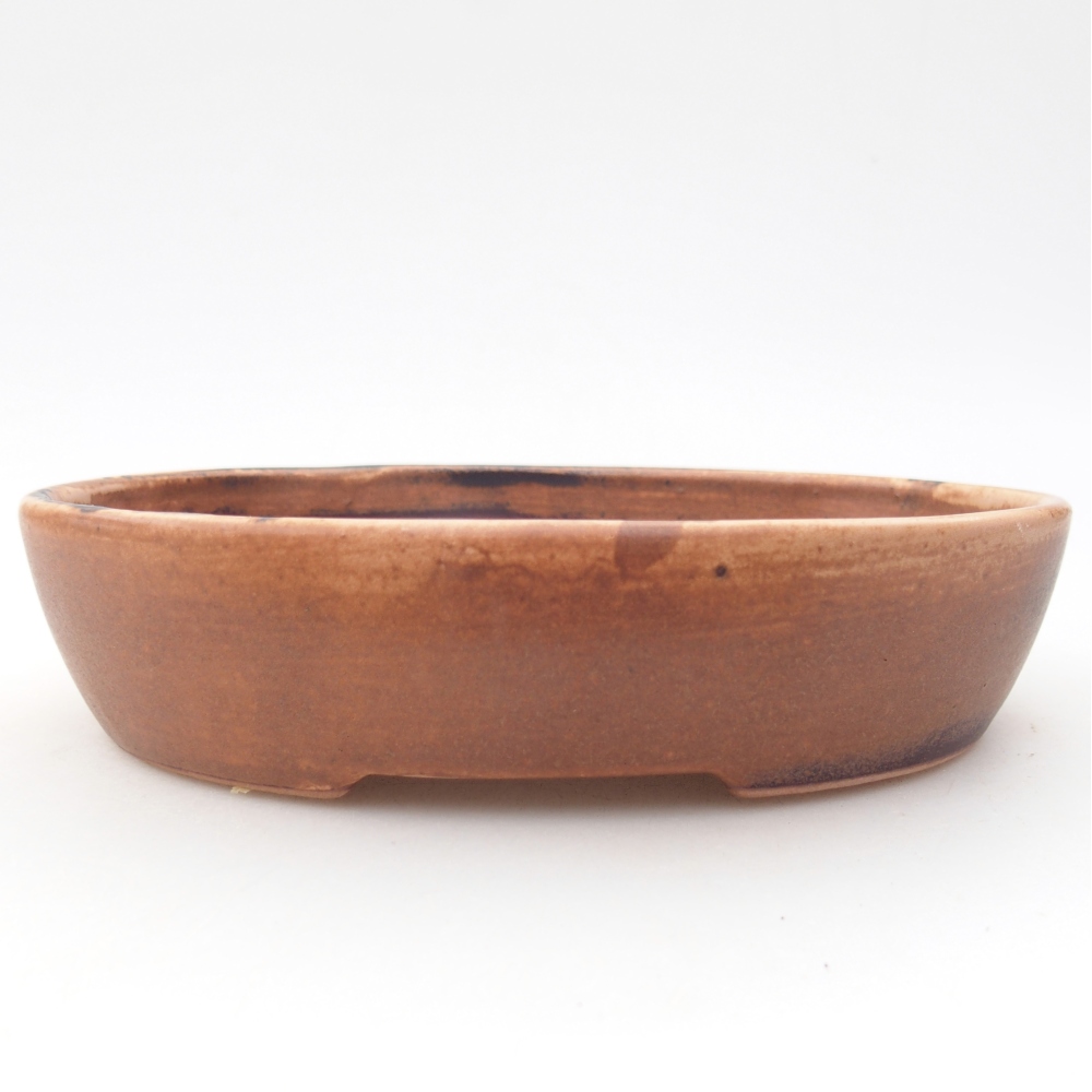 Keramická bonsai miska 17 x 14 x 4 cm, barva růžová