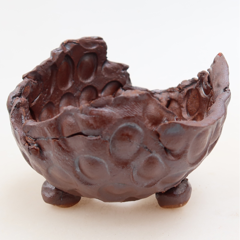 Keramická Skořápka  8,5 x 8 x 6,5 cm , barva kovová