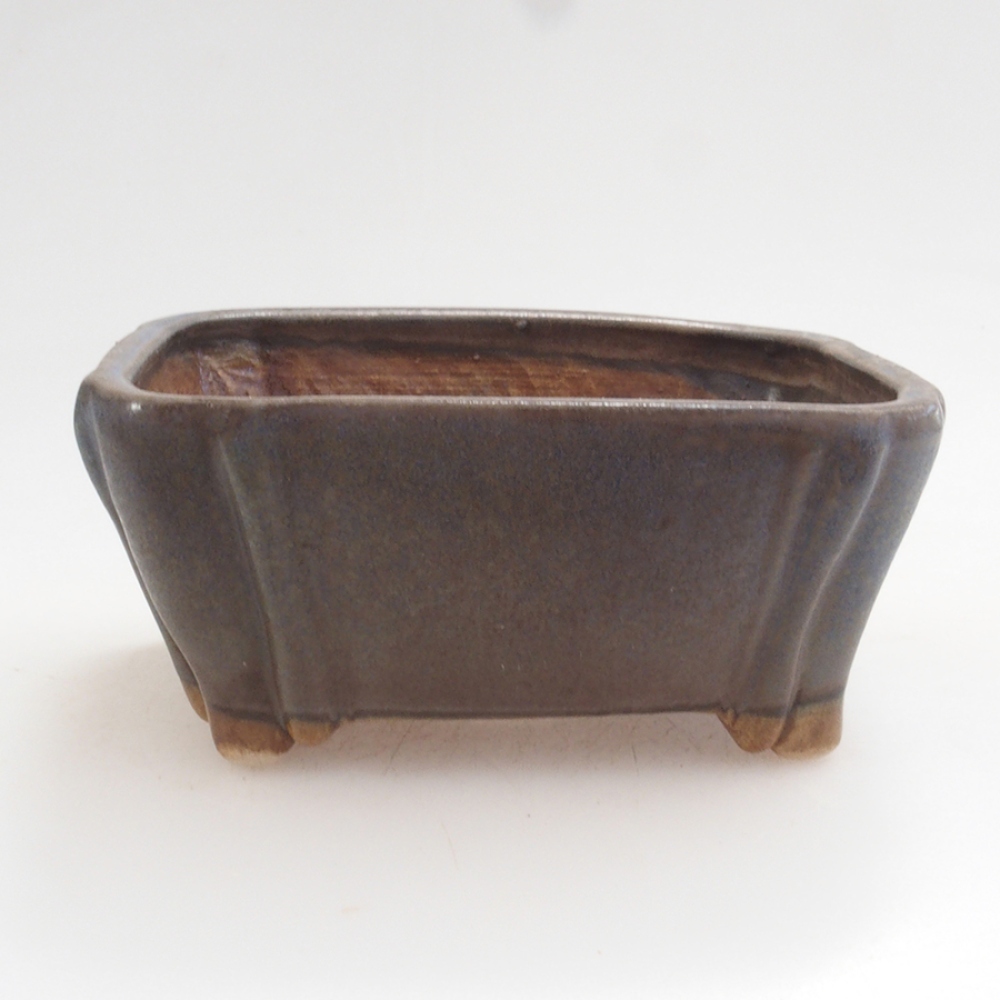 Keramická bonsai miska 10 x 8,5 x 4,5 cm, barva modrá