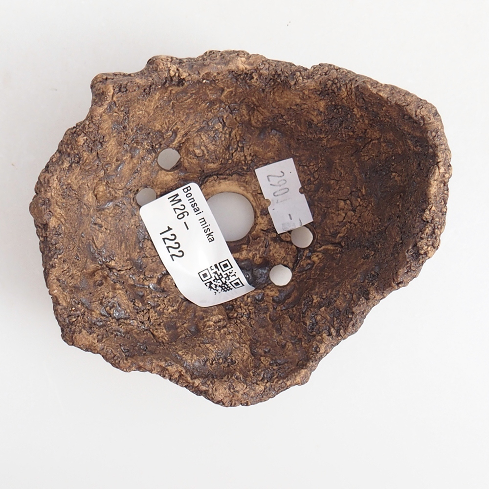 Keramická Skořápka 9 x 8 x 7 cm , barva hnědá