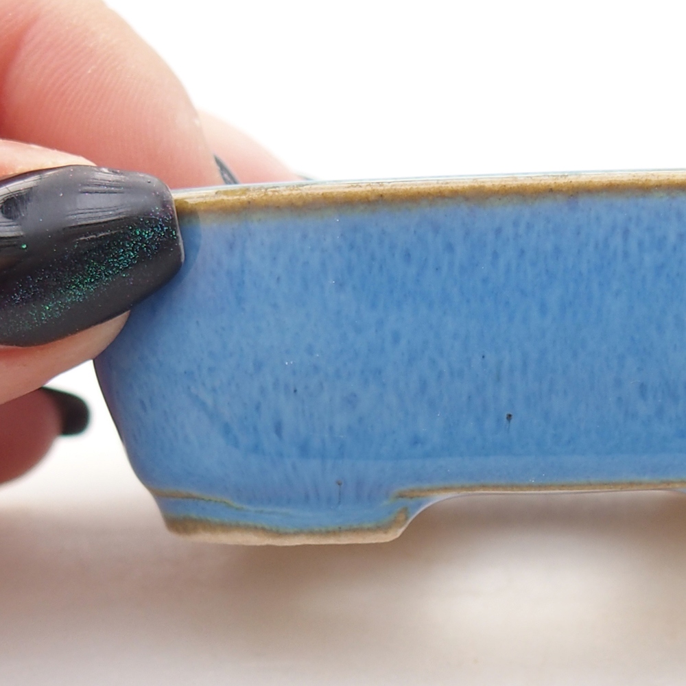 Mini bonsai miska 7 x 6 x 2,5 cm, barva modrá