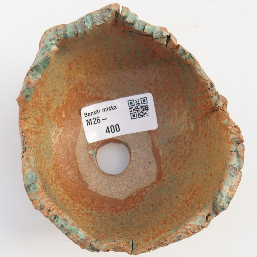 Keramická Skořápka 10 x 9,5 x 7,5 cm , barva hnědozelená