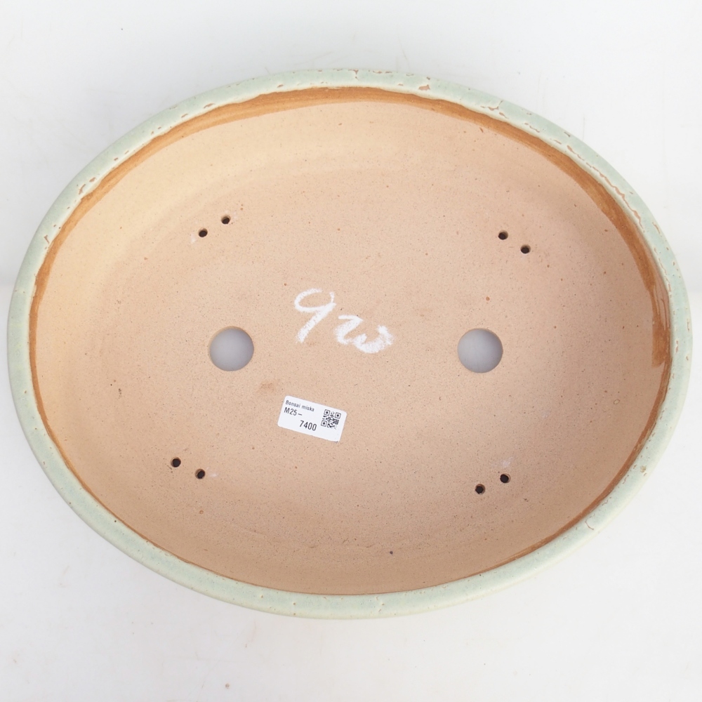 Bonsai miska 39 x 31,5 x 9 cm , barva zelená