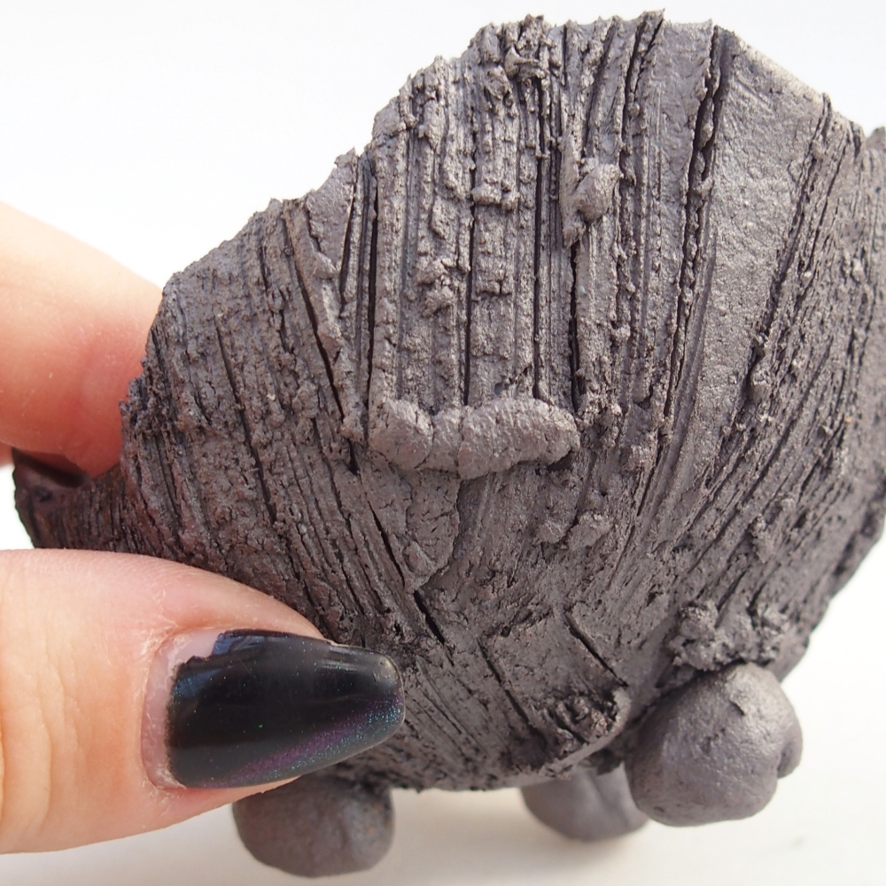 Keramická Skořápka 8,5 x 8 x 5,5 cm , barva kovová