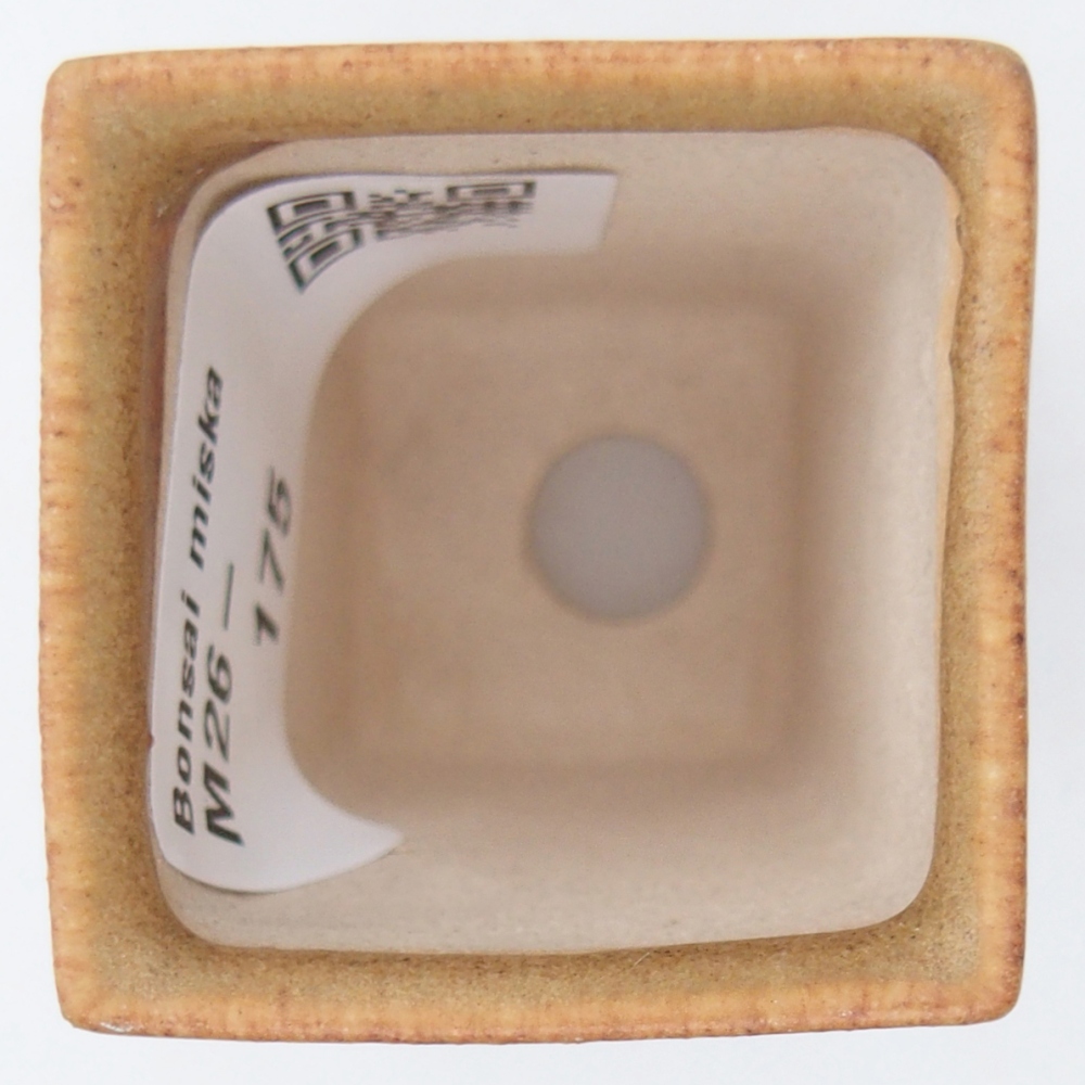 Mini bonsai miska 3,5 x 3,5 x 5 cm, barva hnědá