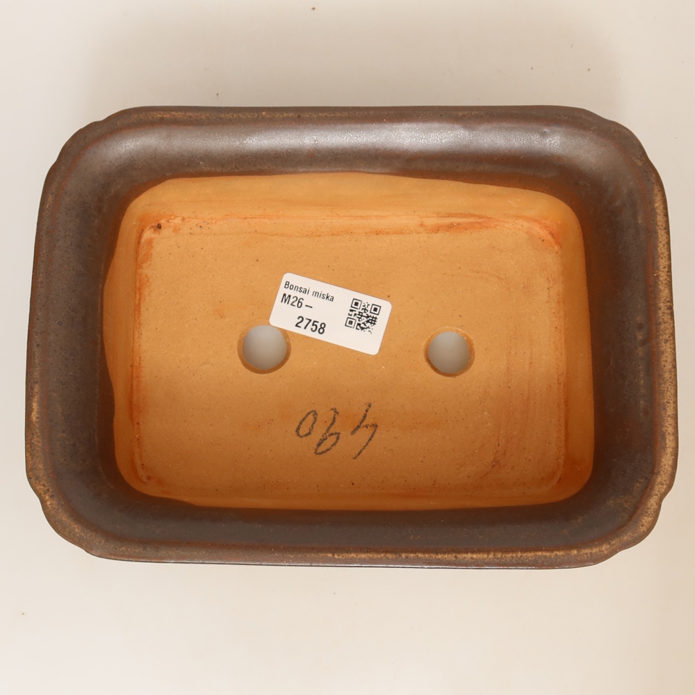 Keramická Miska  20 x 15,5 x 5,5 cm , barva hnědá