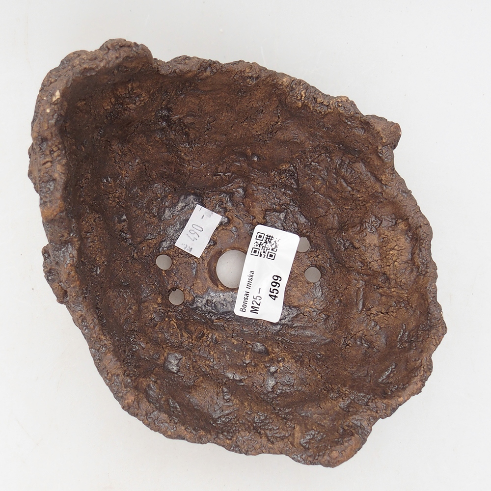 Keramická Skořápka  14 x 14 x 13 cm , barva hnědá