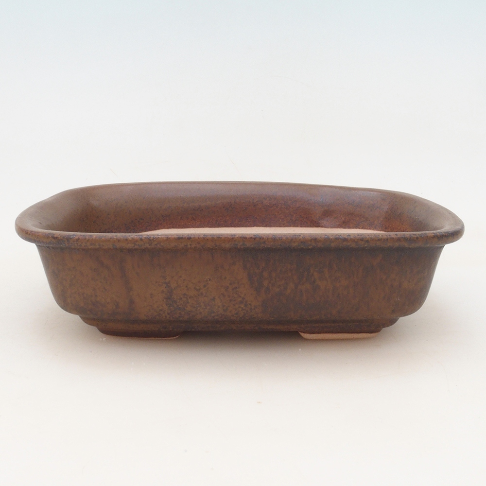 Bonsai miska H02 - 19 x 13 x 5 cm. - hnědá