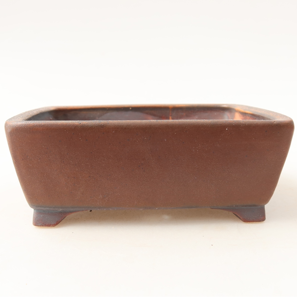 Keramická bonsai miska 13,5 x 11 x 5 cm, barva hnědá