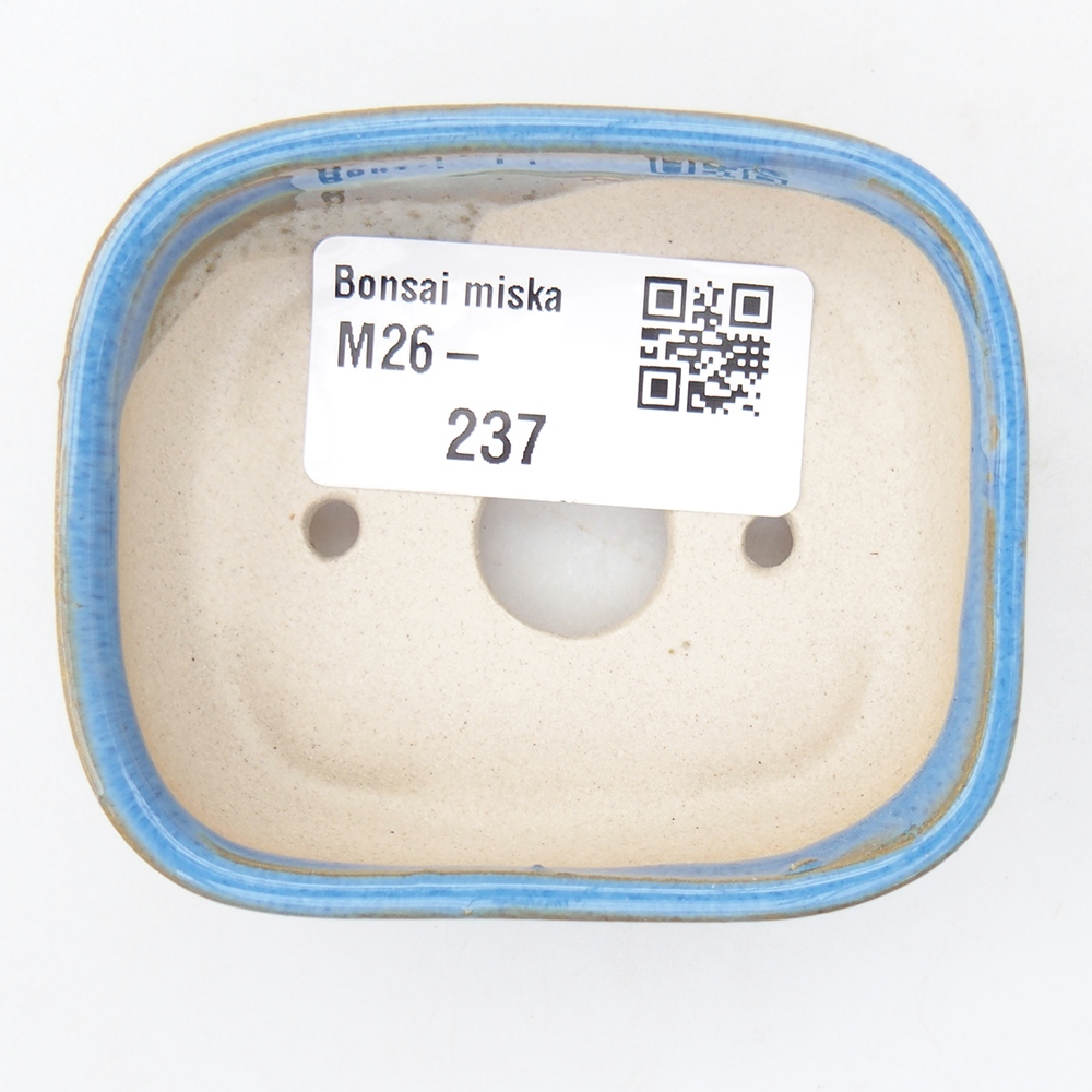 Mini bonsai miska 7 x 6 x 2,5 cm, barva modrá