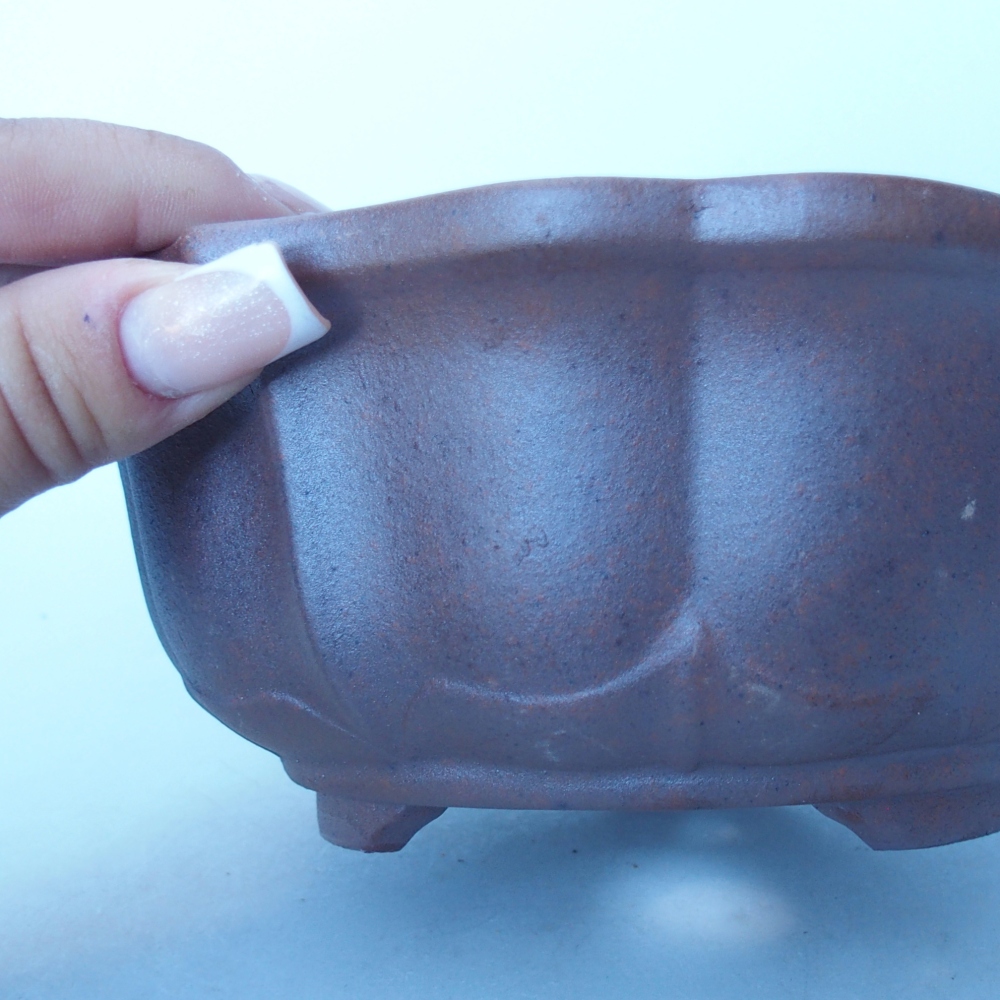 Miska 14,5 x 14,5 x 8,5 cm barva hnědá