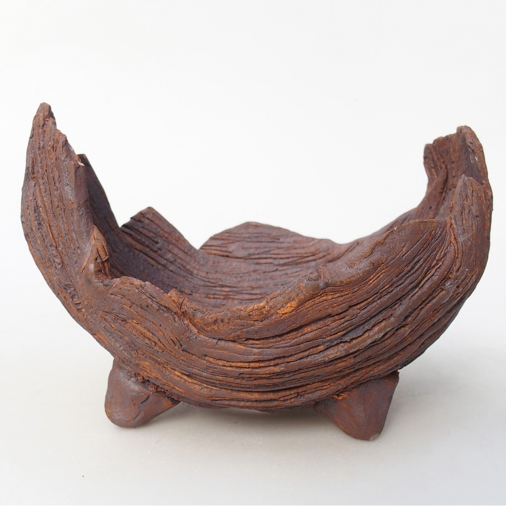 Keramická Skořápka 14 x 12 x 9,5 cm , barva hnědá