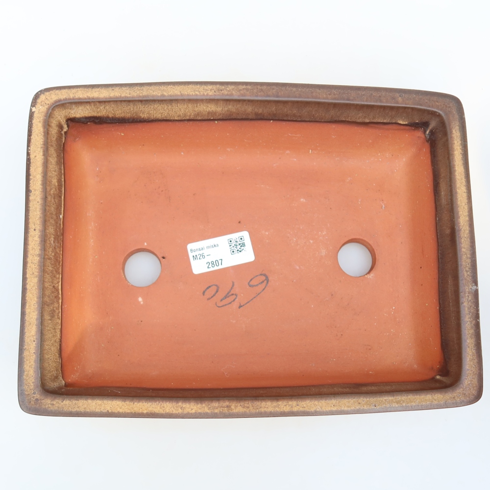 Keramická Miska  25,5 x 19 x 6,5 cm , barva hnědá