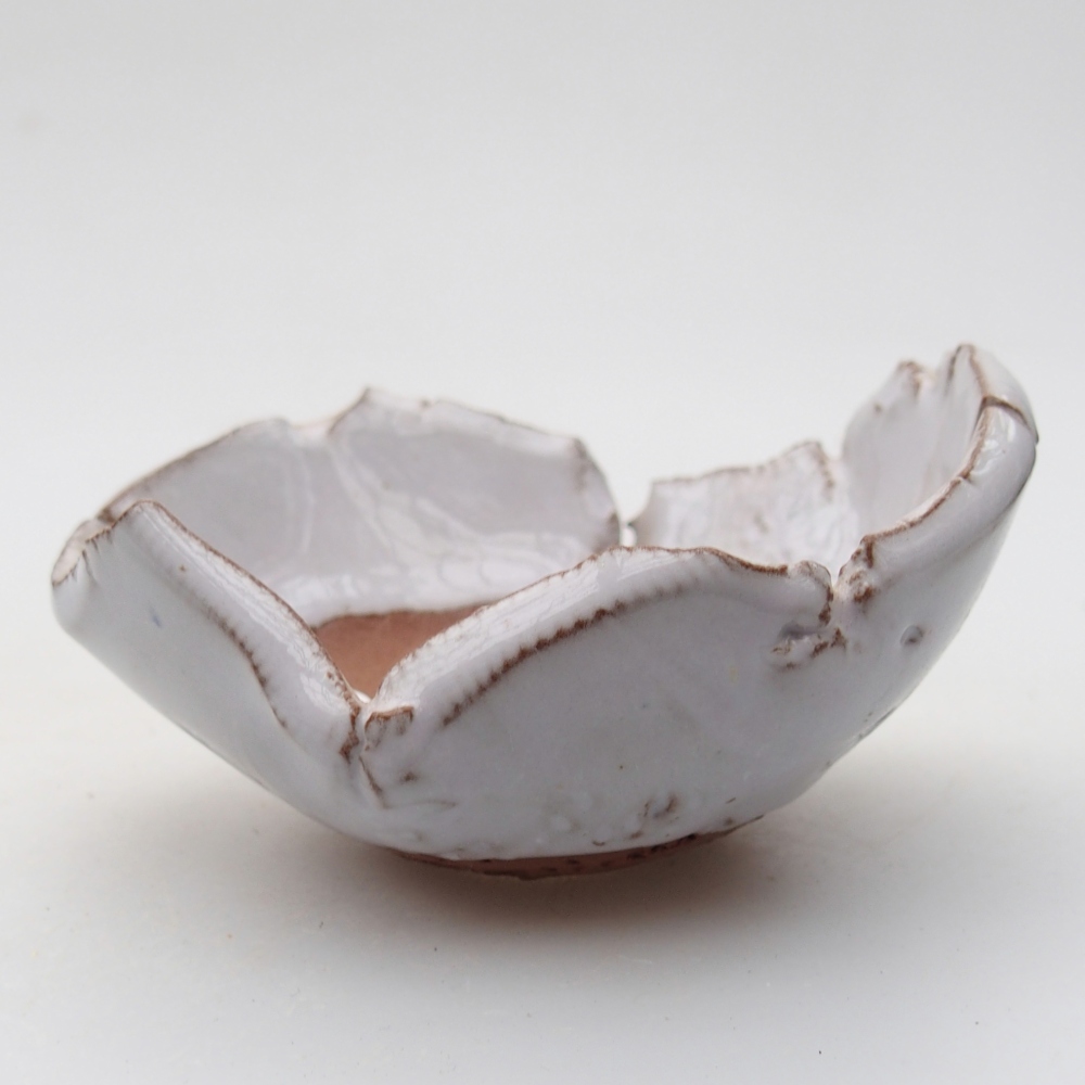 Keramická Skořápka  9 x 8 x 5 cm , barva bílá