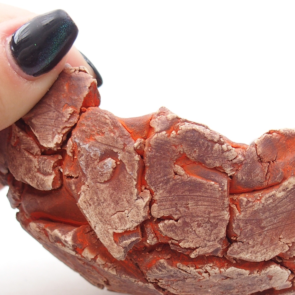 Keramická Skořápka 11,5 x 10,5 x 6 cm , barva oranžová