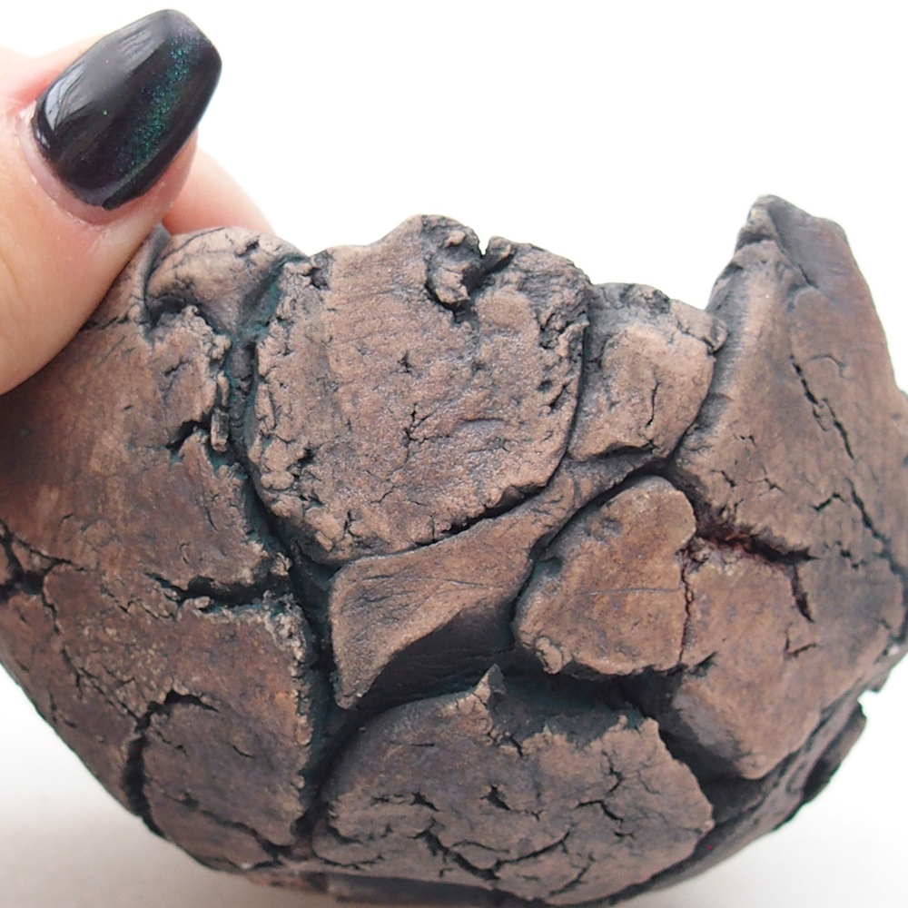 Keramická Skořápka 9 x 9 x 6 cm , barva zelená