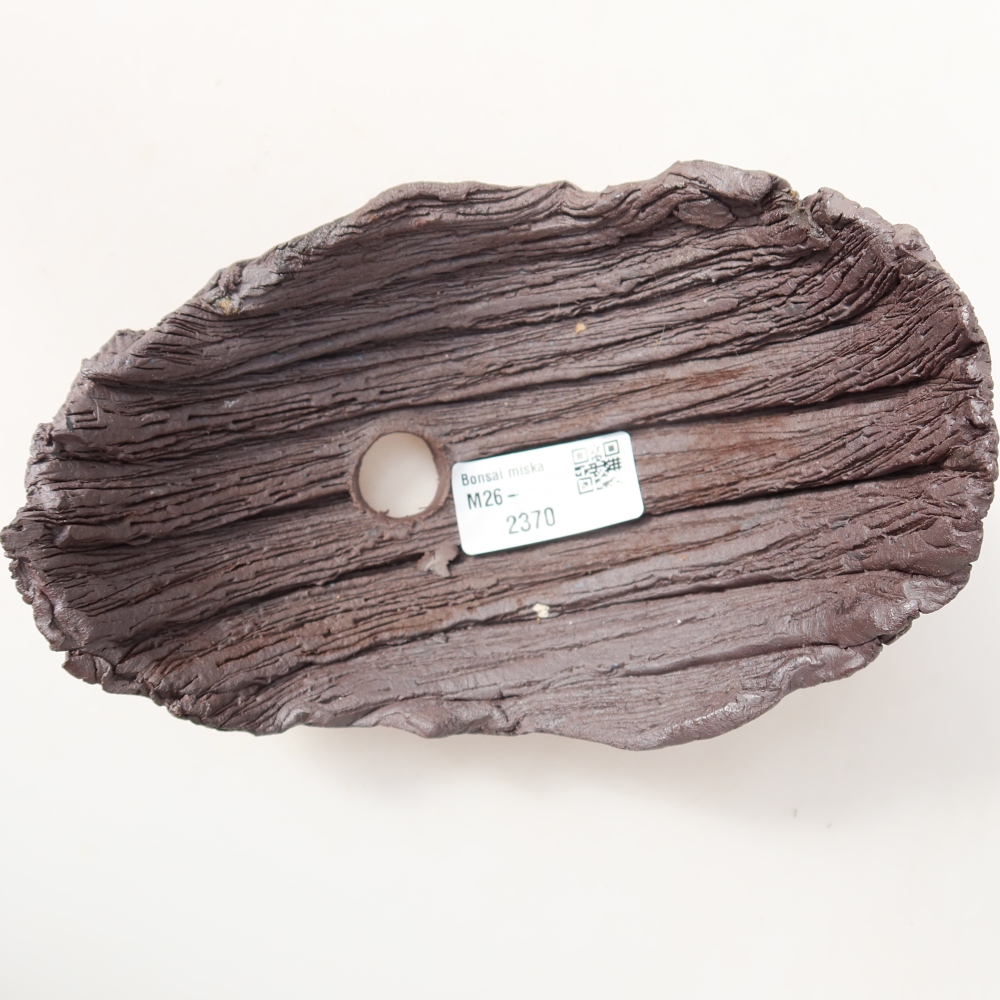 Keramická Skořápka  14,5 x 11 x 12 cm , barva hnědá