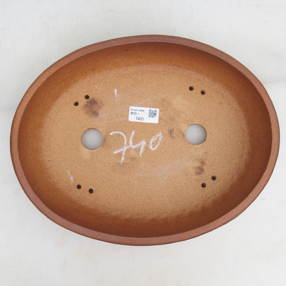 Bonsai miska 33 x 26 x 7,5 cm , barva hnědá