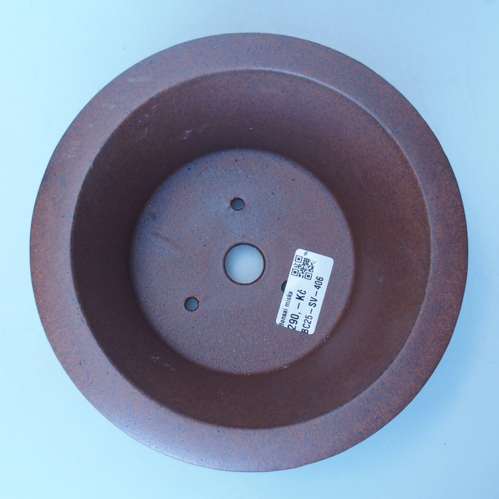 Miska 19 x 19 x 9 cm barva hnědá